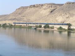 Kom Ombo train to Aswan, June 2010
